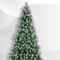 Frosted Oregon Fir Artificial Christmas Tree with Snow Dusted Pine Cones and Stand